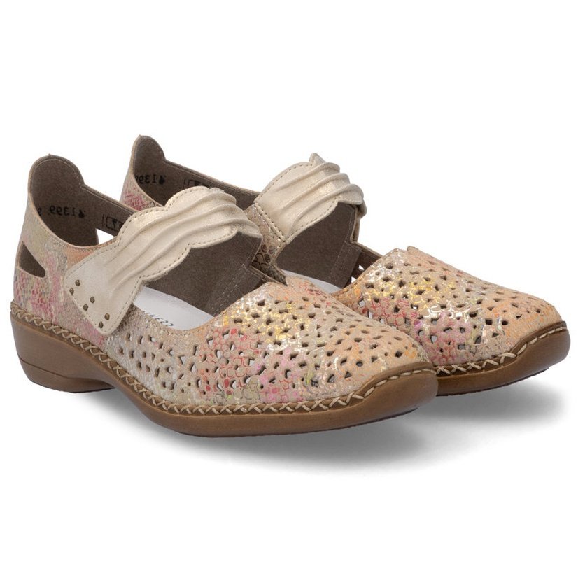 Półbuty damskie ażurowe Rieker 41399-92 MULTI 36