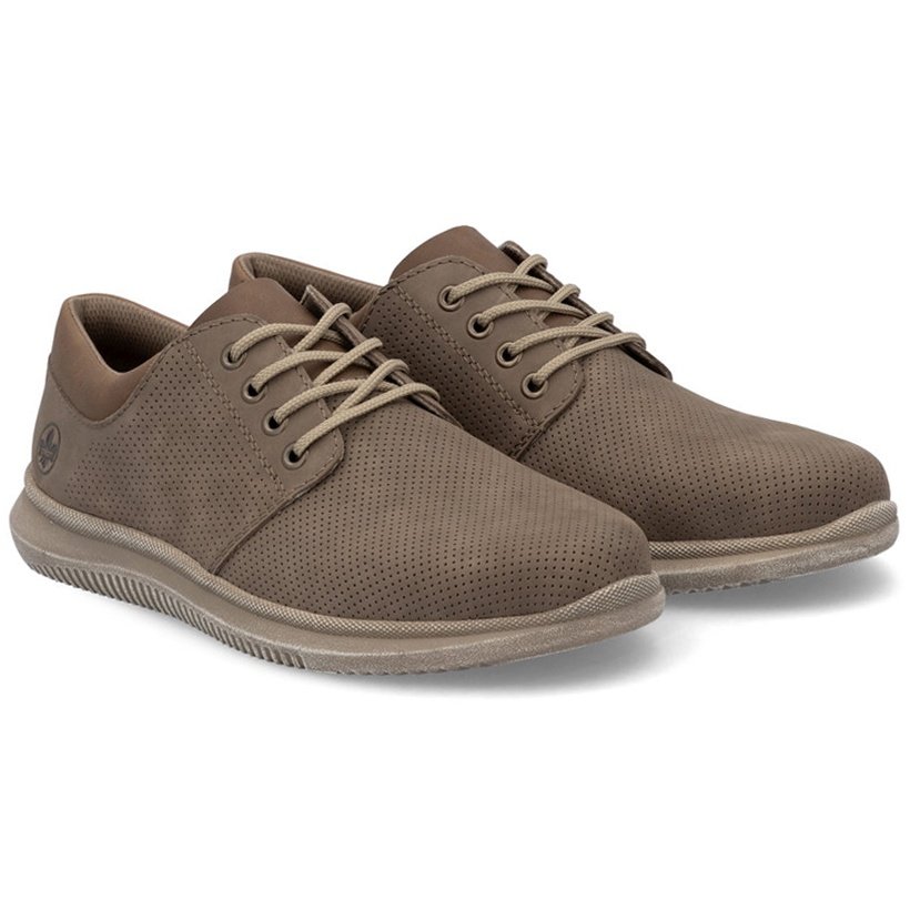 Półbuty męskie ażurowe Rieker 10405-25 BROWN 42