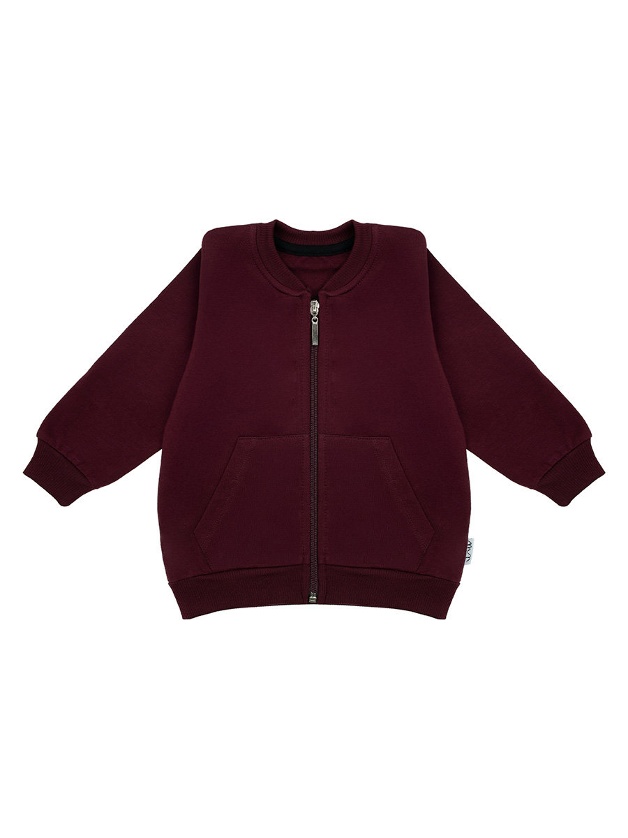 Chłopięca bluza bomberka ze stójką bordowa Nicol,r.134