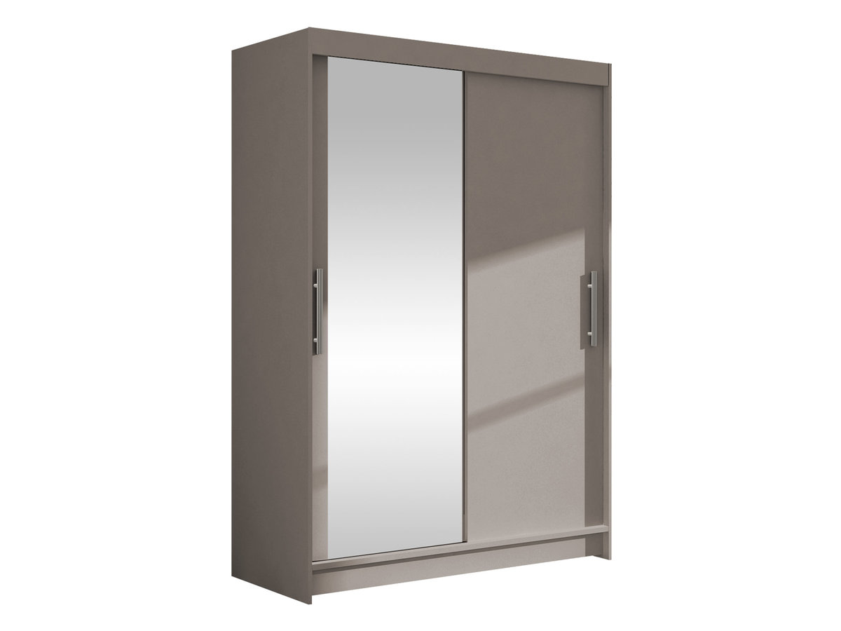 Szafa z drzwiami przesuwnymi Aldo VI, Kaszmir / Lustro