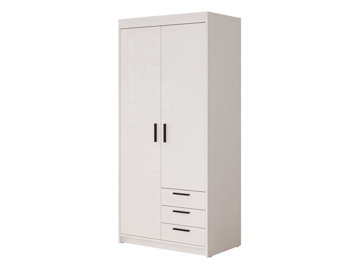 Szafa dwudrzwiowa Elena 2D3S, Biały