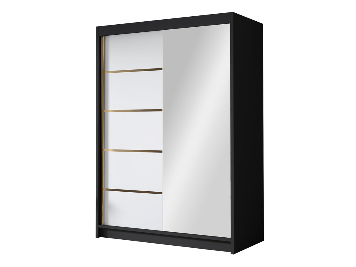Szafa z lustrem Lungo III 120, Czarny