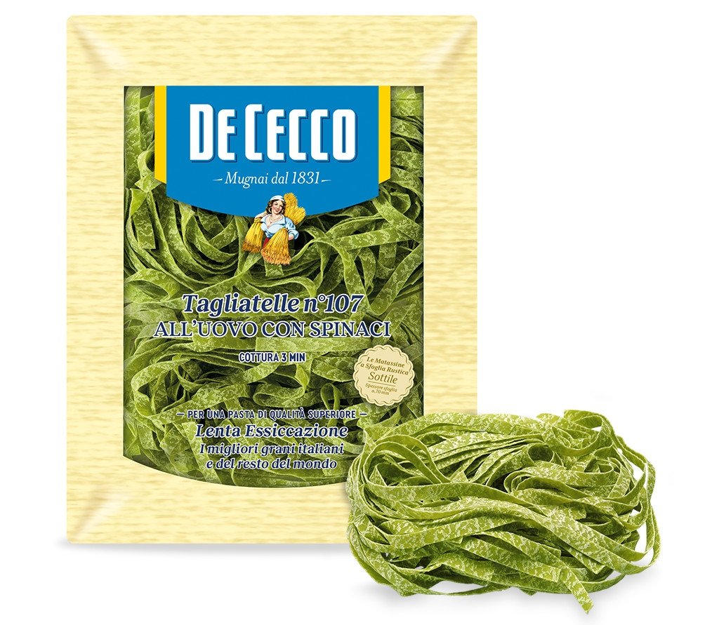 Tagliatelle ze szpinakiem Spinaci 250g - De Cecco