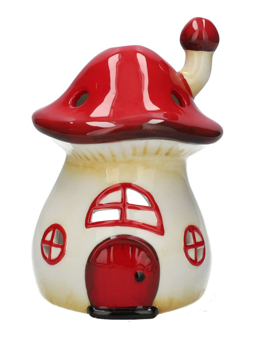 Świecznik grzybek ceramiczny na prezent święta