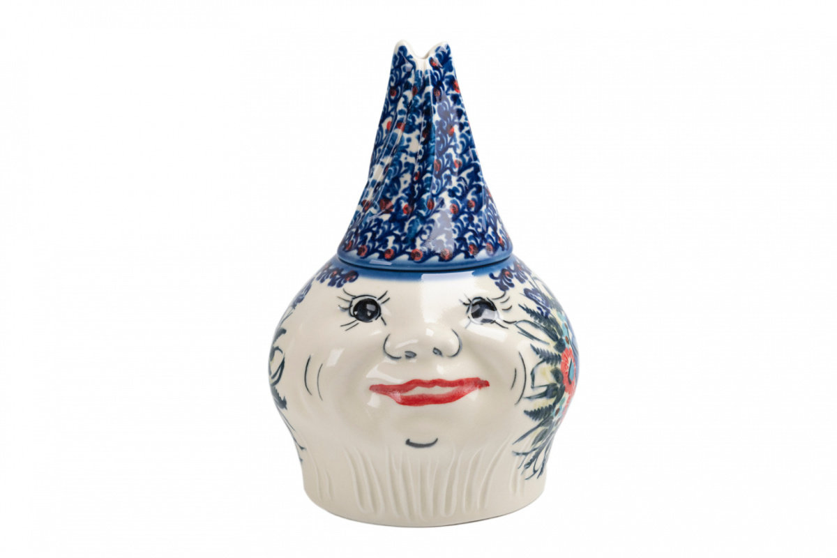 Pojemnik ceramiczny Bolesławiec malowany kwiaty