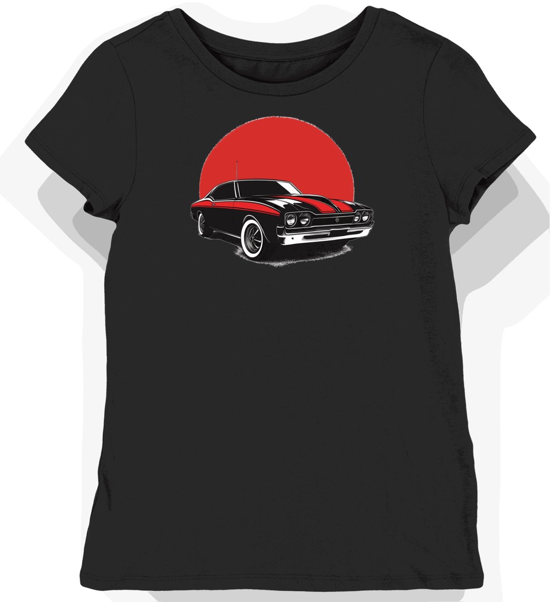 Koszulka damska czarna Klasyczny Styl Oldsmobile XS