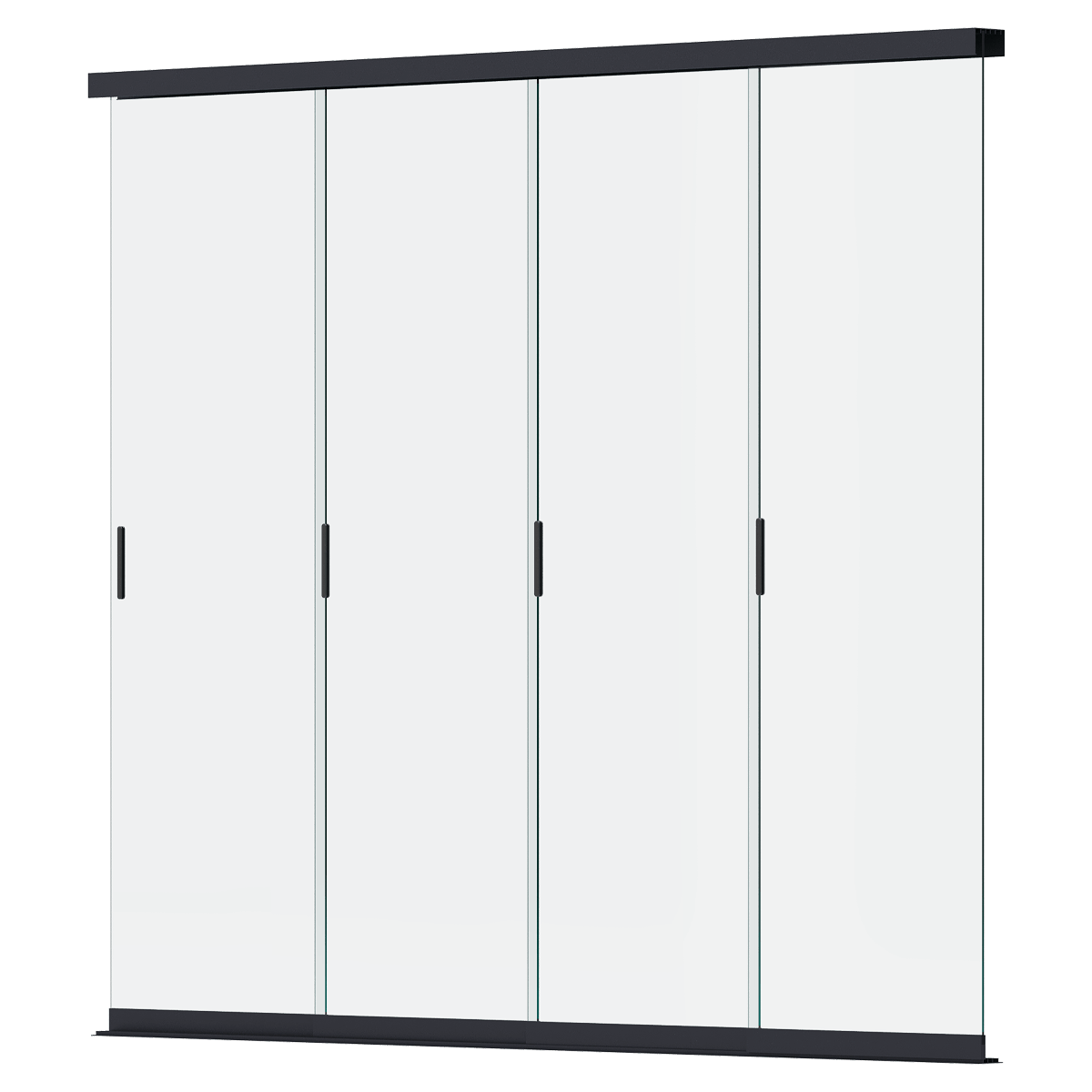 Panel szklany przesuwny do pergoli ELEGANCE/DELUXE/FUSION 3m Anthracite - Gutroof