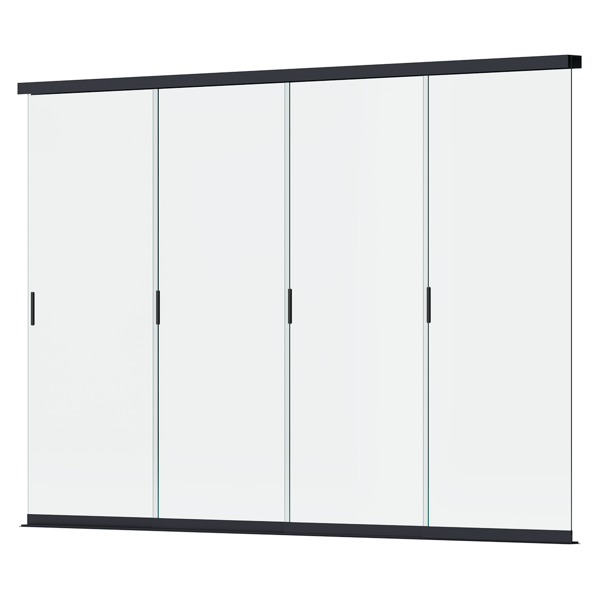 Panel szklany przesuwny do pergoli ELEGANCE/DELUXE/FUSION 4m Anthracite - Gutroof