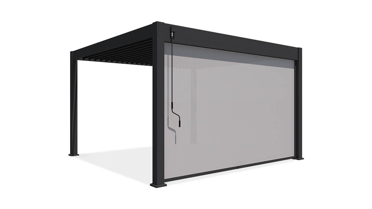 Roleta opuszczana do pergoli ELEGANCE/DELUXE/FUSION 4 m Anthracite - Gutroof