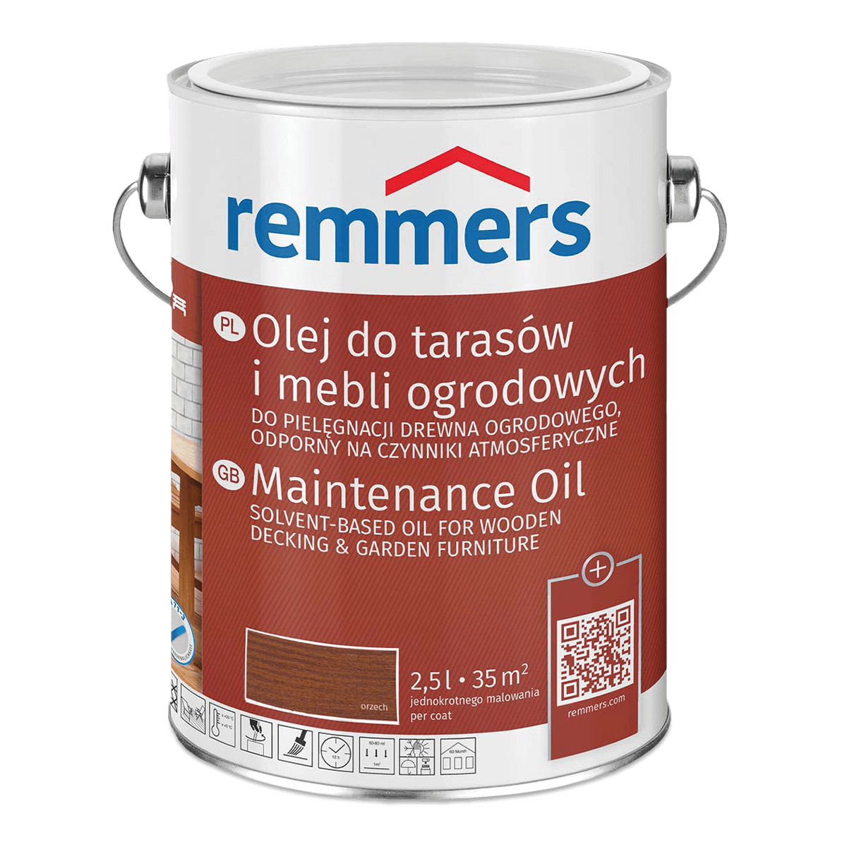 Olej Do Tarasów  I Mebli Ogrodowych Orzech 2,5L