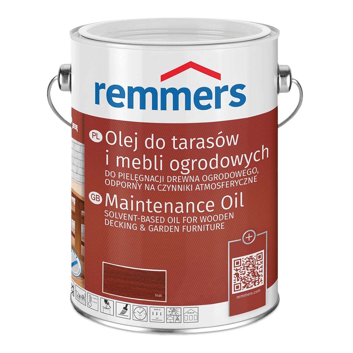 REMMERS Olej do mebli ogrodowych i tarasu 0,75 Teak