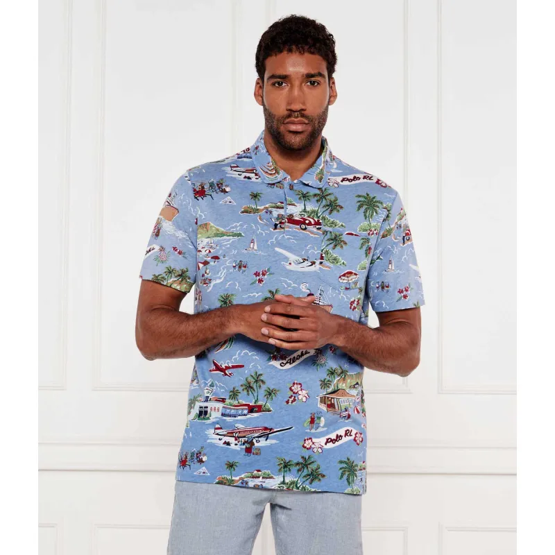 POLO RALPH LAUREN Lniane polo Classic fit
