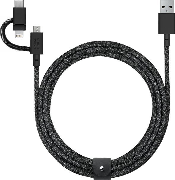 Kabel USB Native Union Native Union Belt Cable Universal 2m Black
