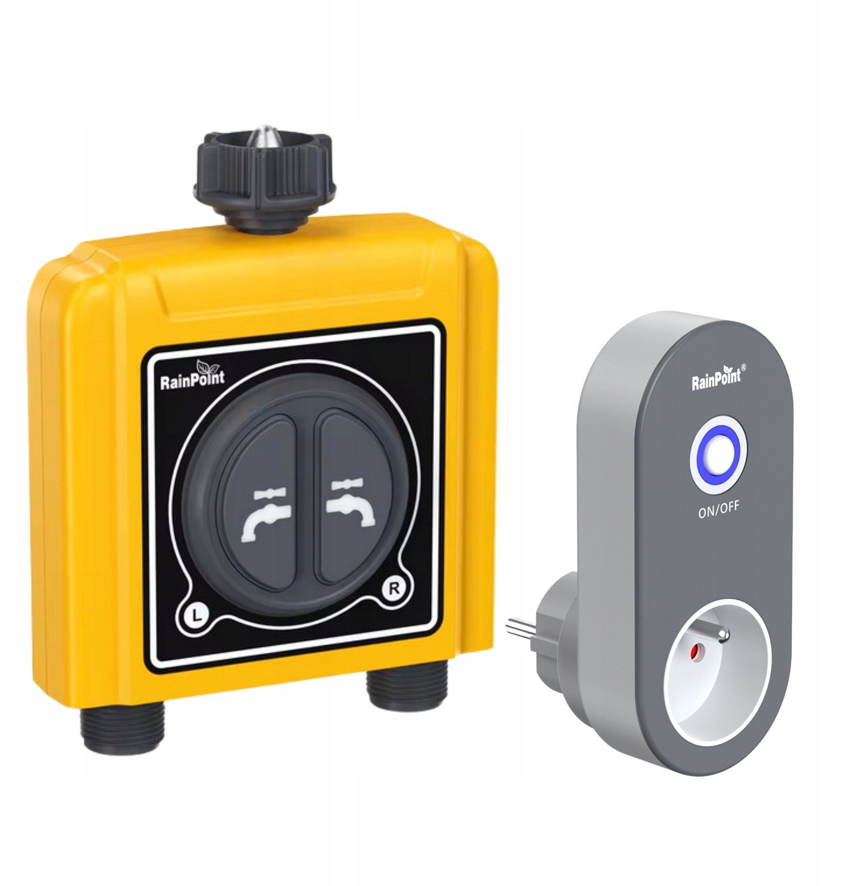 INTELIGENTNY PODWÓJNY ZAWÓR DO SYSTEMU NAWADNIANIA Z BRAMKĄ WIFI TWG004WRF+TTV203WRF Tuya Smart RainPoint