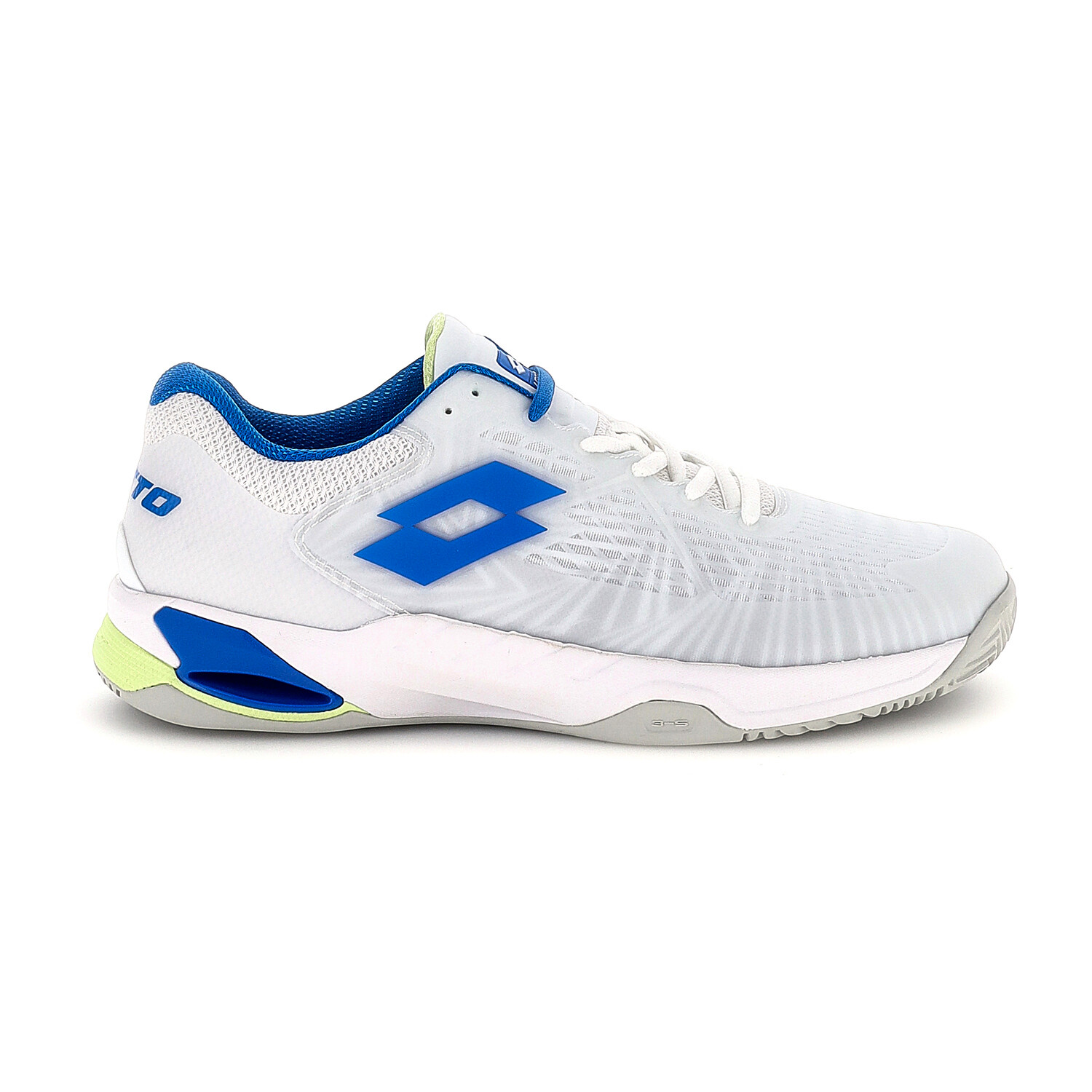 Męskie buty tenisowe Lotto Mirage 100 II Clay All White/Dodgers Blue EUR 42