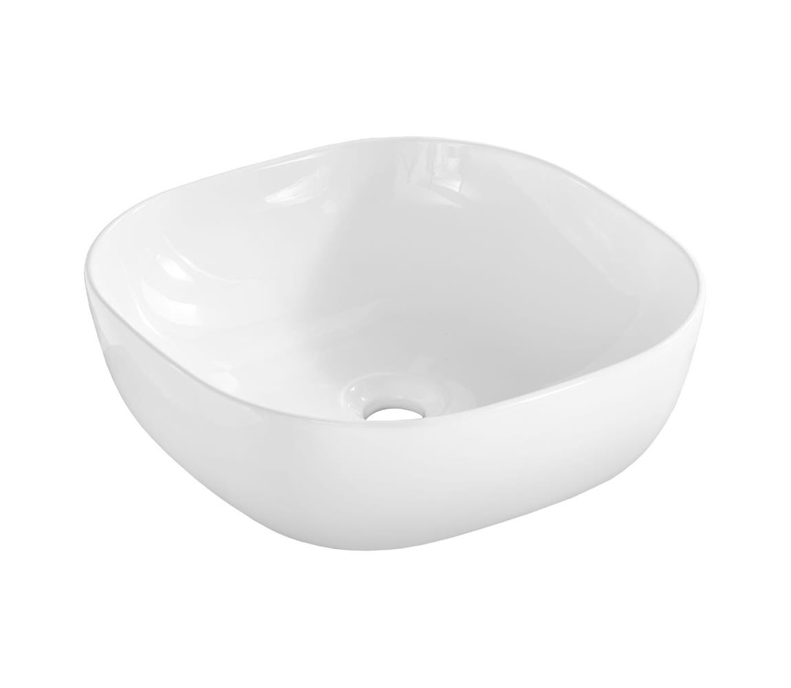 Comad Smile umywalka 41x41 cm nablatowa kwadratowa biały połysk UM-6252SMILE40DP