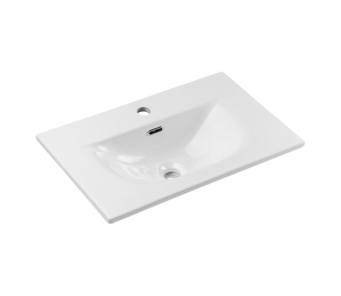 Umywalka meblowa Comad Sky 60x40 cm prostokątna biały połysk