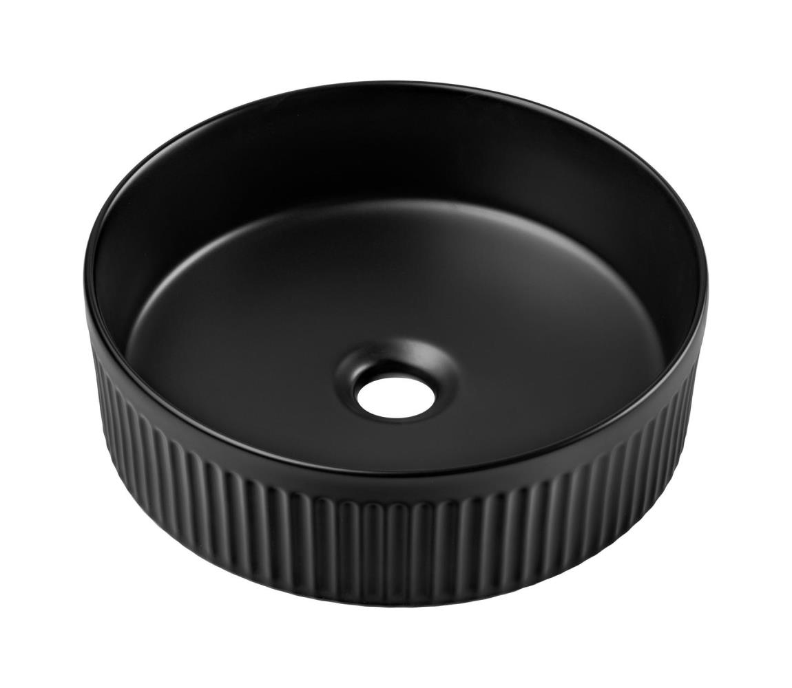 Umywalka nablatowa Comad Beyond 36 cm okrągła czarny mat