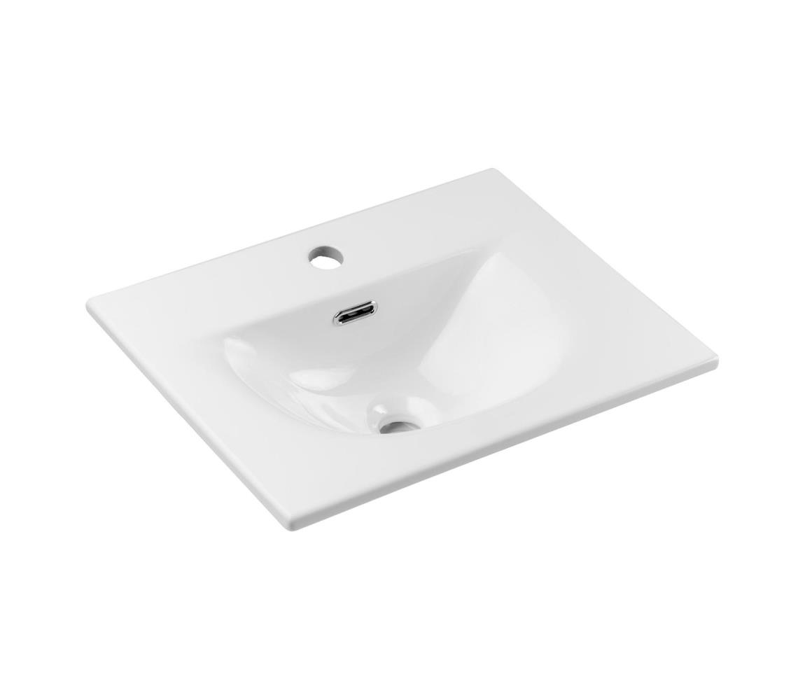 Umywalka meblowa Comad Sky 50x40 cm prostokątna biały połysk