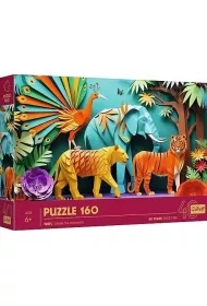 Puzzle, 40-lecie Trefl - Paper Art: Dżungla, 160 el.