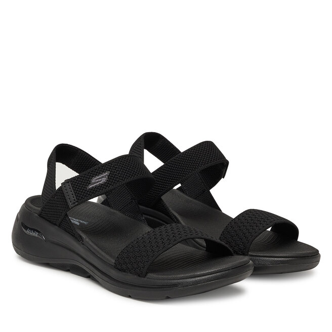 Sandały Skechers Go Walk Arch Fit Sandal-Polished 140264/BBK Czarny