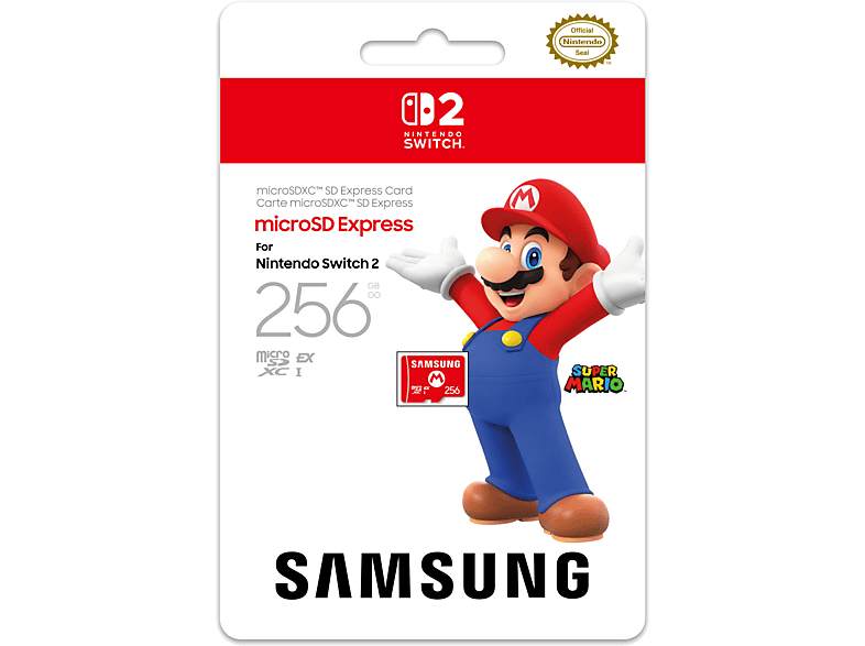 Opinie o Karta pamięci  Switch 2 microSD Express card 256 GB Samsung Czerwony