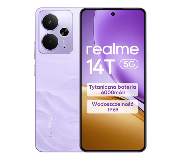 Realme 14T 5G 8/256GB Fioletowy