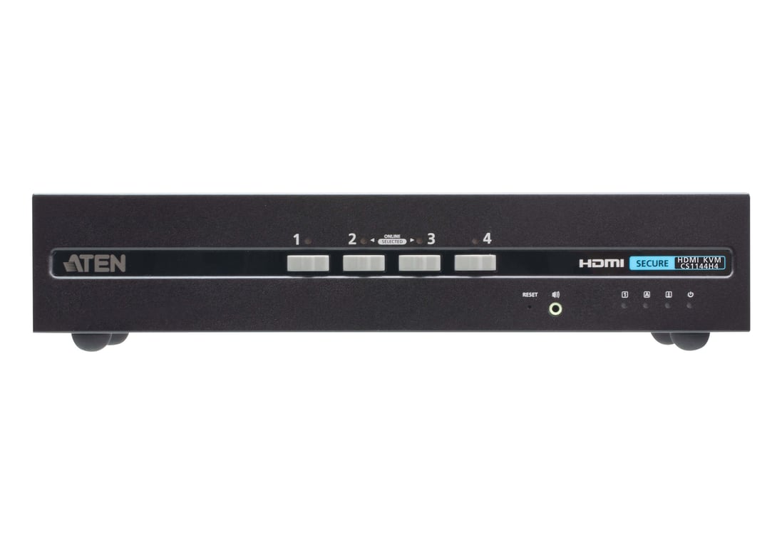 ATEN CS1144H4 przełącznik KVM Czarny CS1144H4-AT-G
