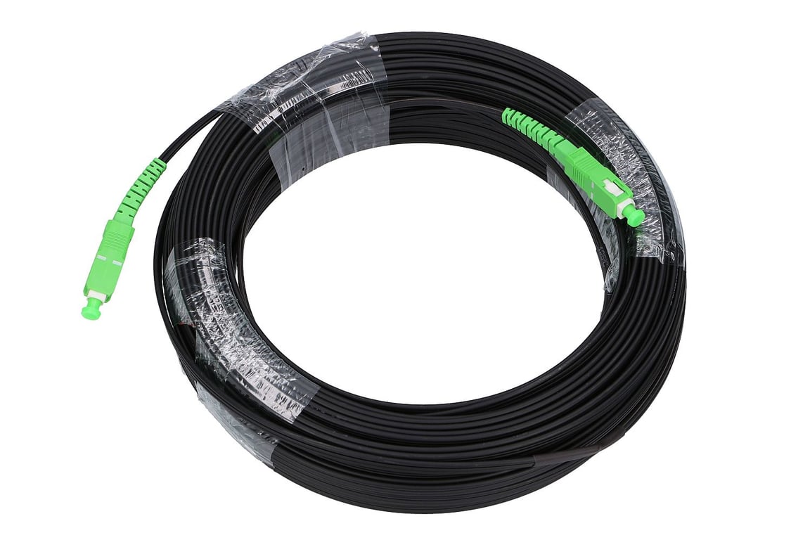 Extralink EX.8468 kabel optyczny 40 m SC FTTH G.657.A2 Czarny, Zielony EX.8468