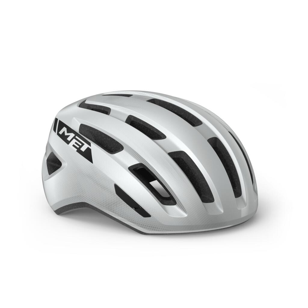 MET Miles Helmet, white glossy S/M | 52-58cm 2021 Kaski miejskie i trekkingowe 57003402
