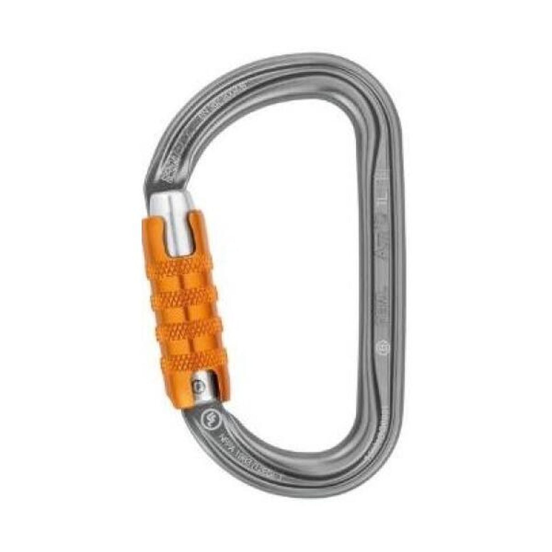 Petzl M34 A TL AM 'D asymetryczna aluminium karabińczyk, rozmiar: triact Lock, szary M34A TL