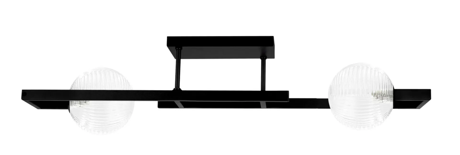Sufitowa lampa transparentno-czarna H8-H94