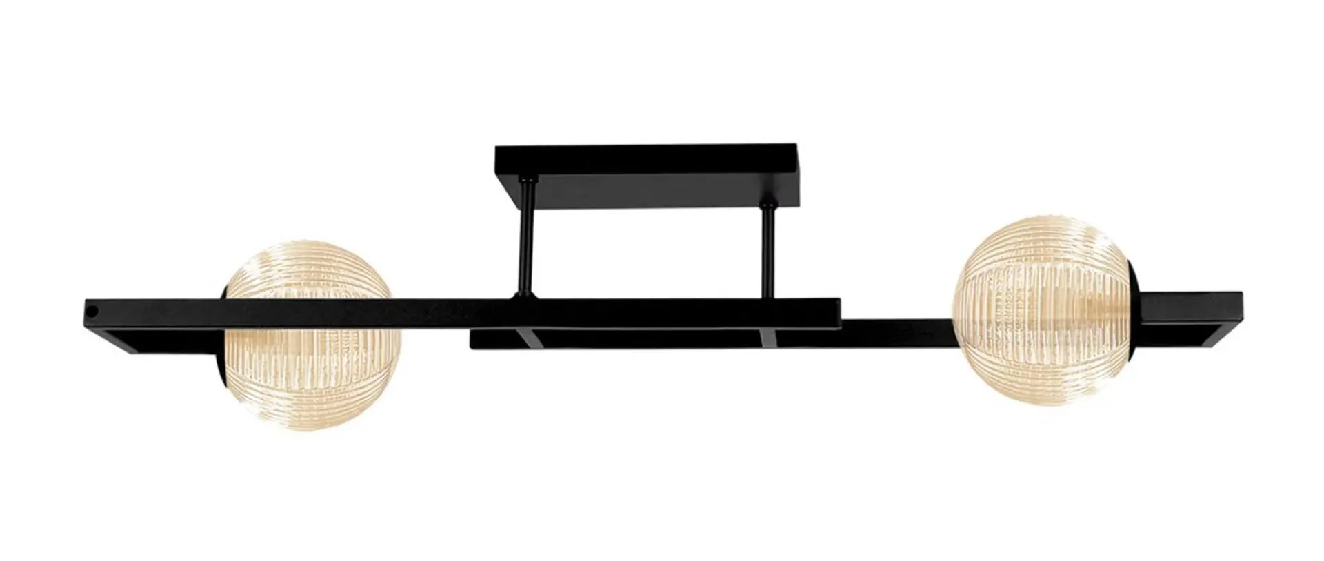 Sufitowa lampa czarno-beżowa E2-G62
