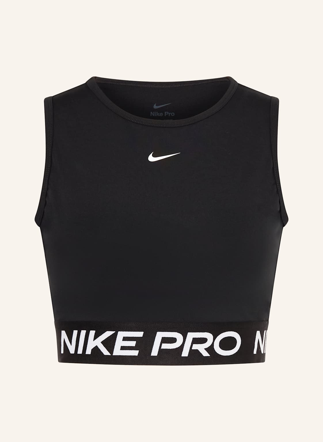 Nike Krótki Top Pro 365 Dri-Fit schwarz