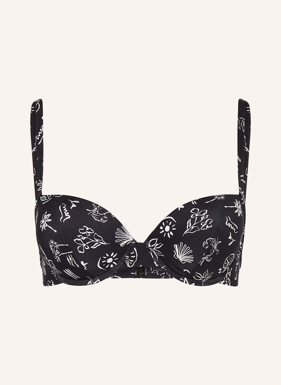 Watercult Góra Od Bikini Z Fiszbinami Café La Mer schwarz