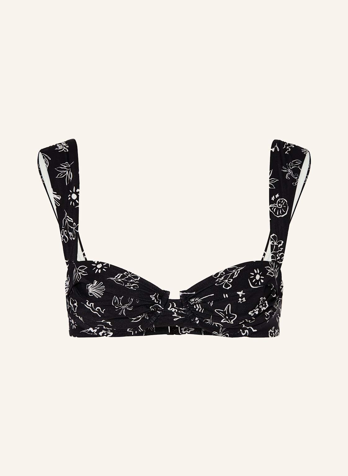 Watercult Góra Od Bikini Z Fiszbinami Café La Mer schwarz