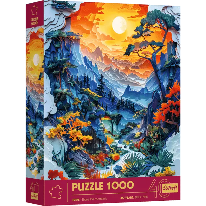 Puzzle 1000 3D 40-lecie Trefl Dolina 40045 - Trefl PAP