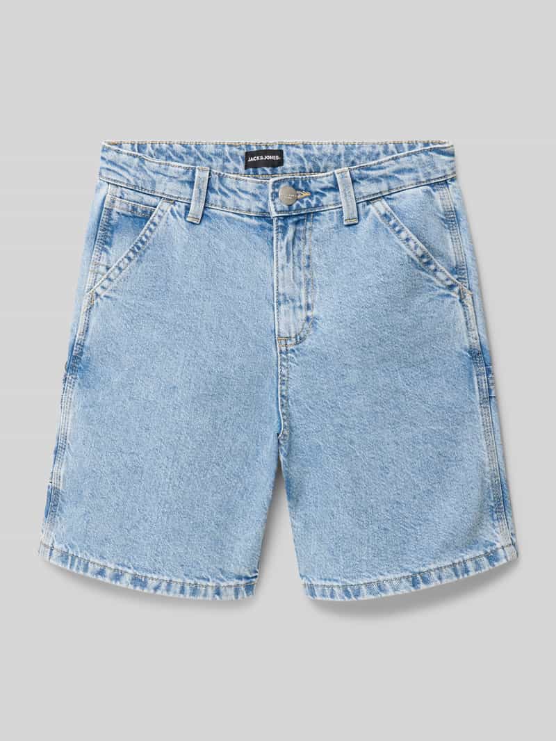 Szorty jeansowe o luźnym kroju z pętlą na młotek model ‘TONY’