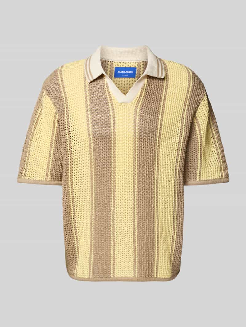 Bluzka z dzianiny z kołnierzykiem polo model ‘ACAPULCO’