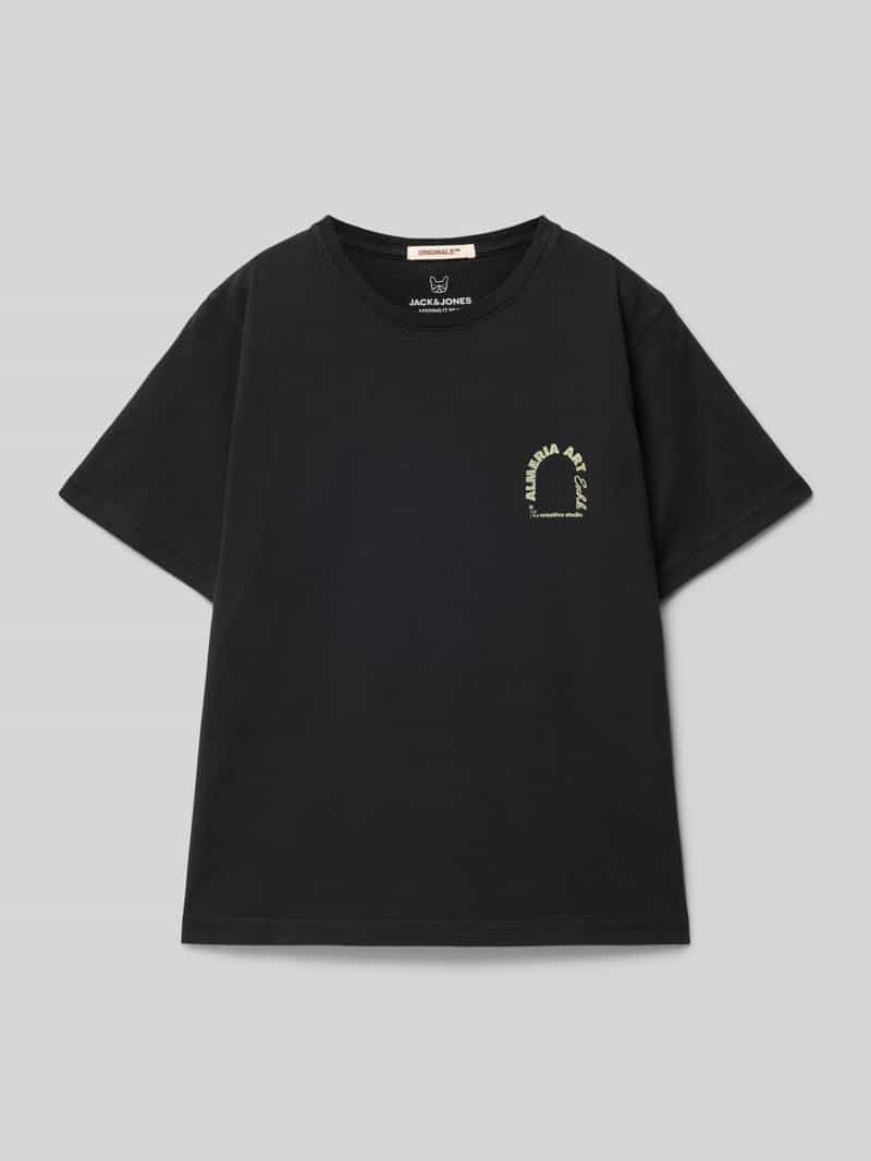 T-shirt z nadrukiem z logo model ‘ALMERIA’