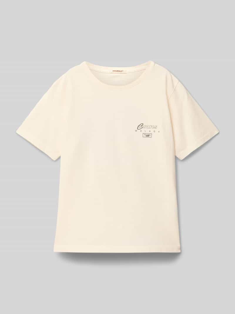 T-shirt z nadrukiem z logo model ‘ALMERIA’