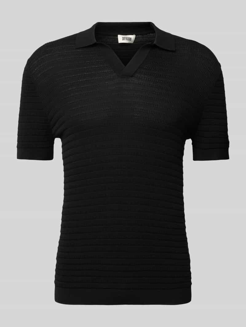 Koszulka polo o kroju regular fit z dekoltem w serek model ‘BRAIAN’