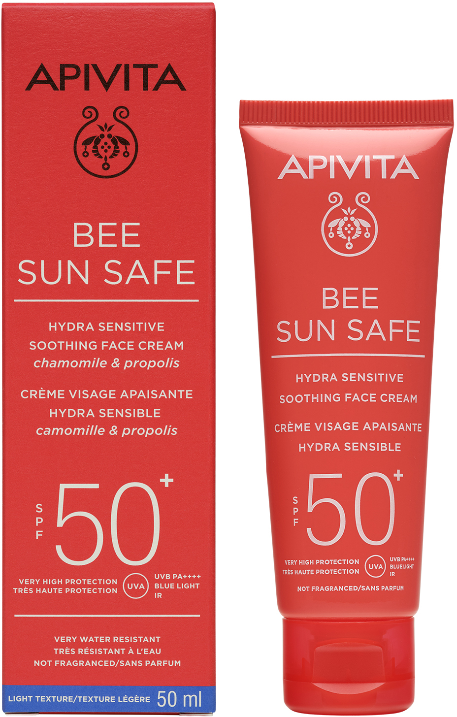 Apivita Krem-żel do opalania Bee Sun Safe Łagodzący krem do twarzy