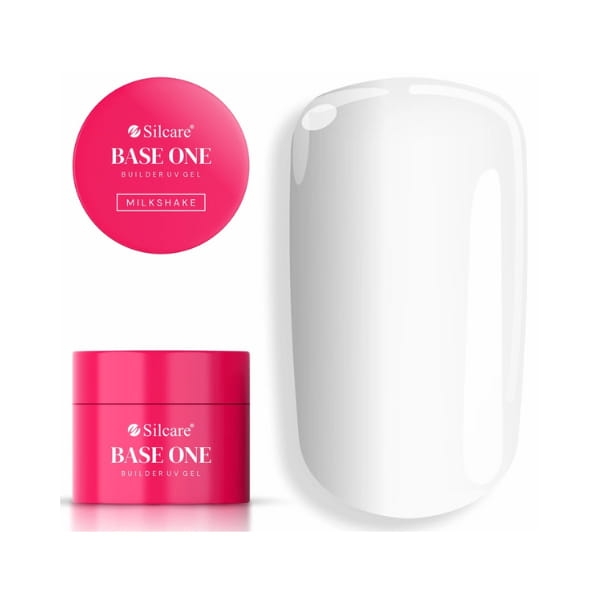 Silcare Base One Builder UV Gel, żel budujący do paznokci, Milkshake, 15 g
