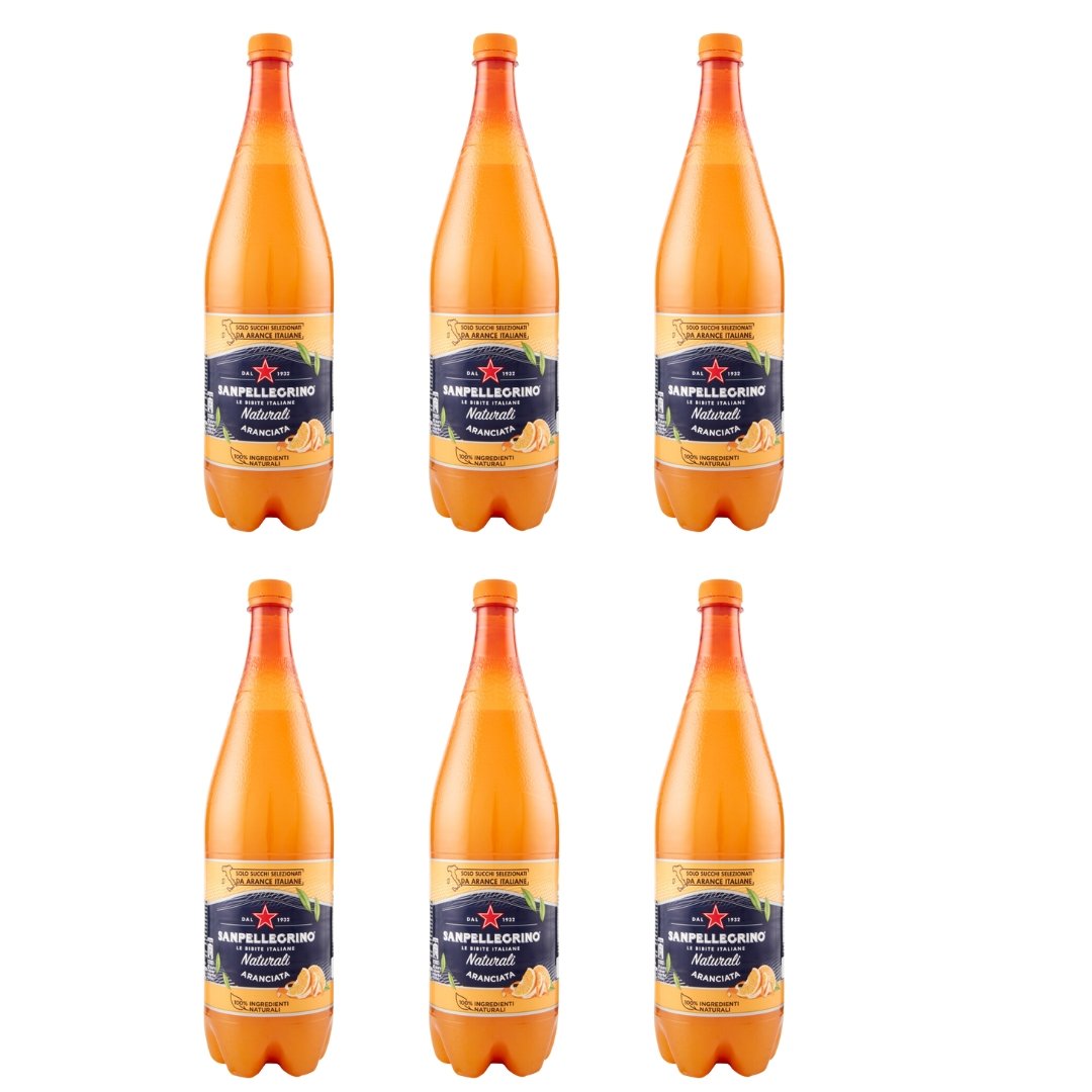 Napój gazowany z pomarańczy Aranciata Naturalli 6 x 1,2l - San Pellegrino