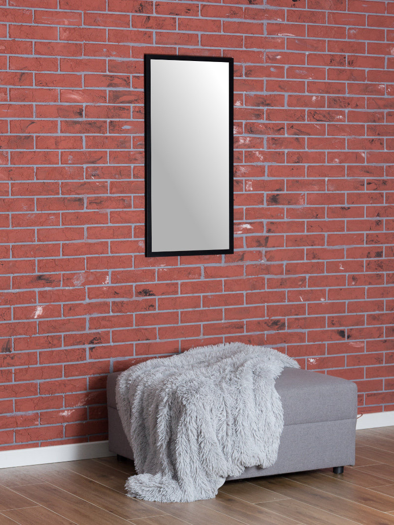 Lustro Profilmat w ramie WĄSKIEJ CZARNEJ 100x50cm PREMIUM