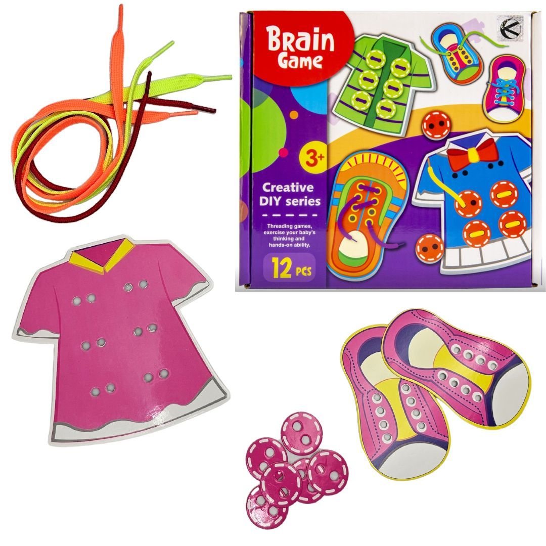 DLA DZIECI ZABAWKA EDUKACYJNA DO NAUKI SZNUROWANIA