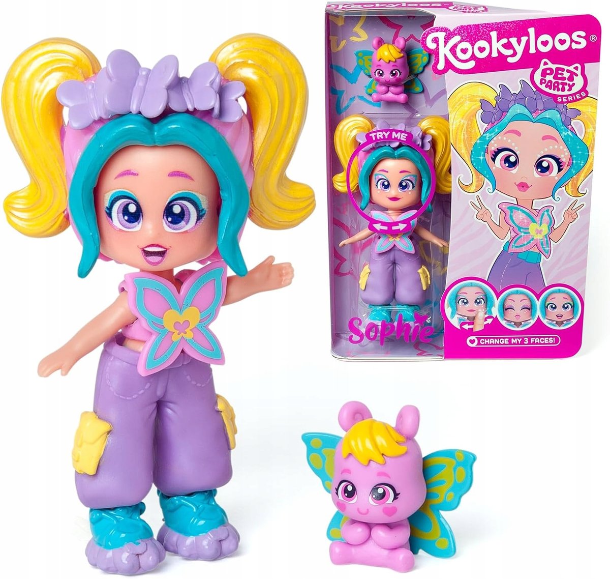 KOOKYLOOS SOPHIE LALECZKA FIGURKA ZWIERZAK JELONEK PREZENT PARTY MAGICBOX