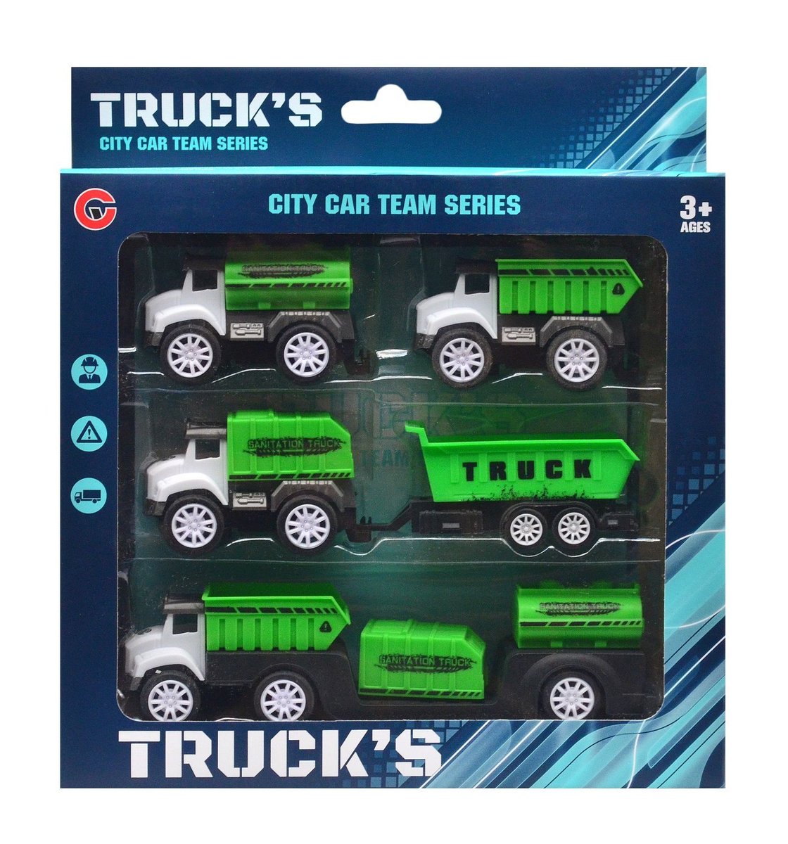 DLA DZIECI ZESTAW POJAZDÓW USŁUG KOMUNALNYCH