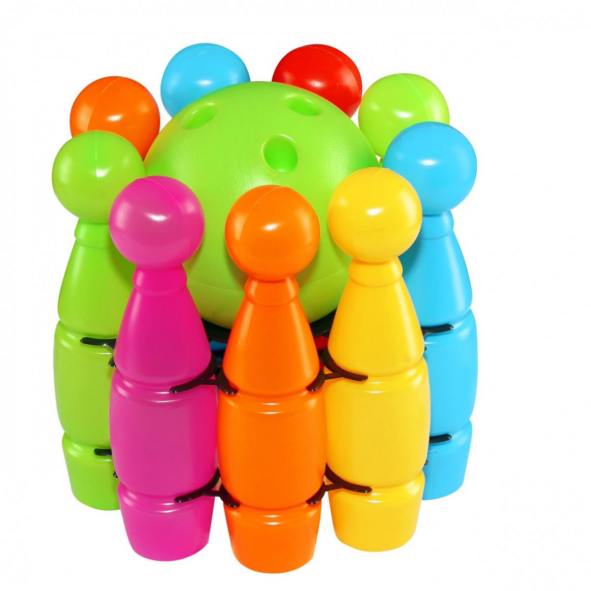 KOLOROWE KRĘGLE MAXI W KOSZYKU